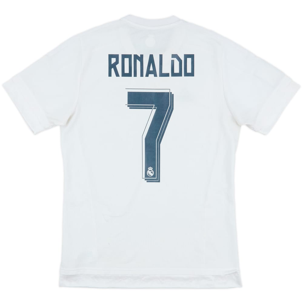 2015-16 Real Madrid Home Shirt Ronaldo #7 - 4/10 - (M)