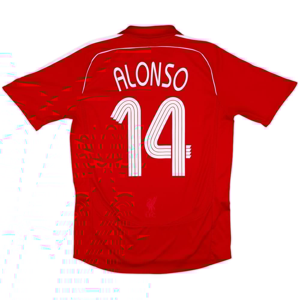 2006-08 Liverpool Home Shirt Alonso #14 - 5/10 - (M)