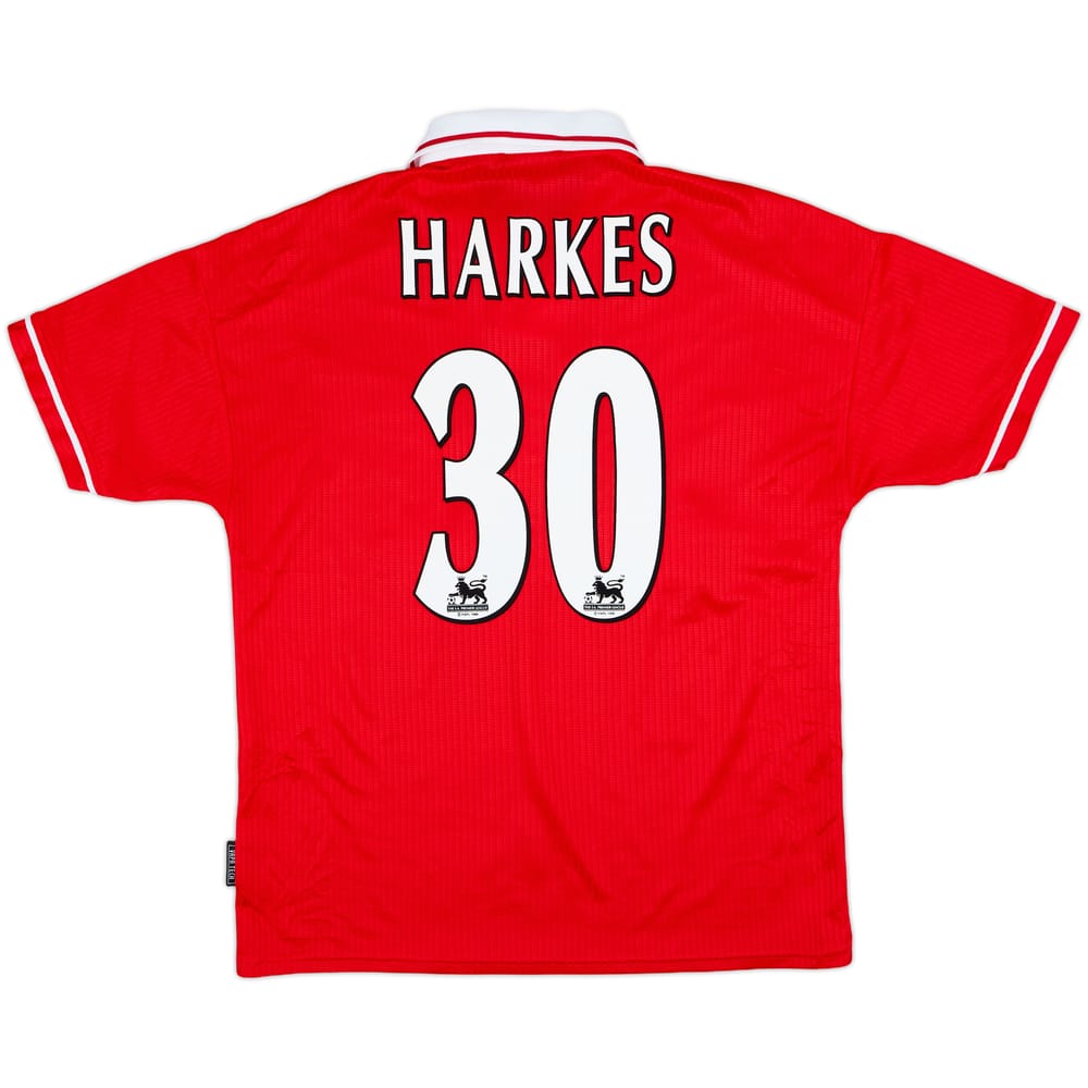 1998-00 Nottingham Forest Home Shirt Harkes #30 - 8/10 - (L)