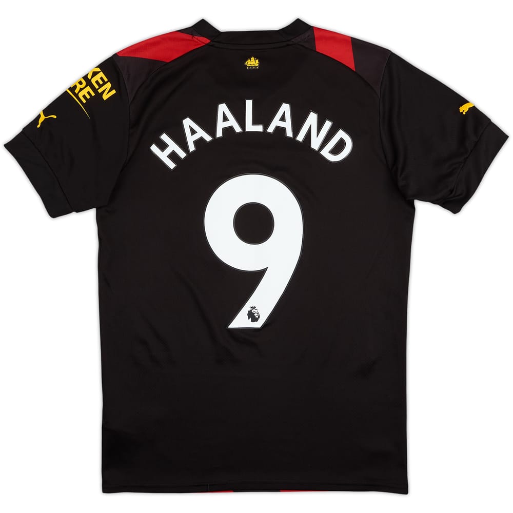 2022-23 Manchester City Away Shirt Haaland #9 - 7/10 - (S)