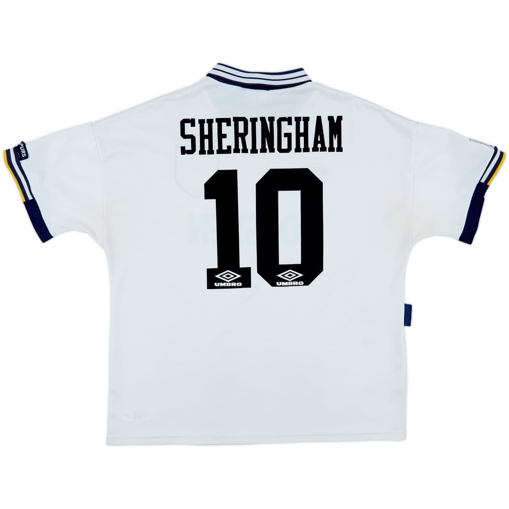 1993-95 Tottenham Home Shirt Sheringham #10 - 5/10 - (XXL)
