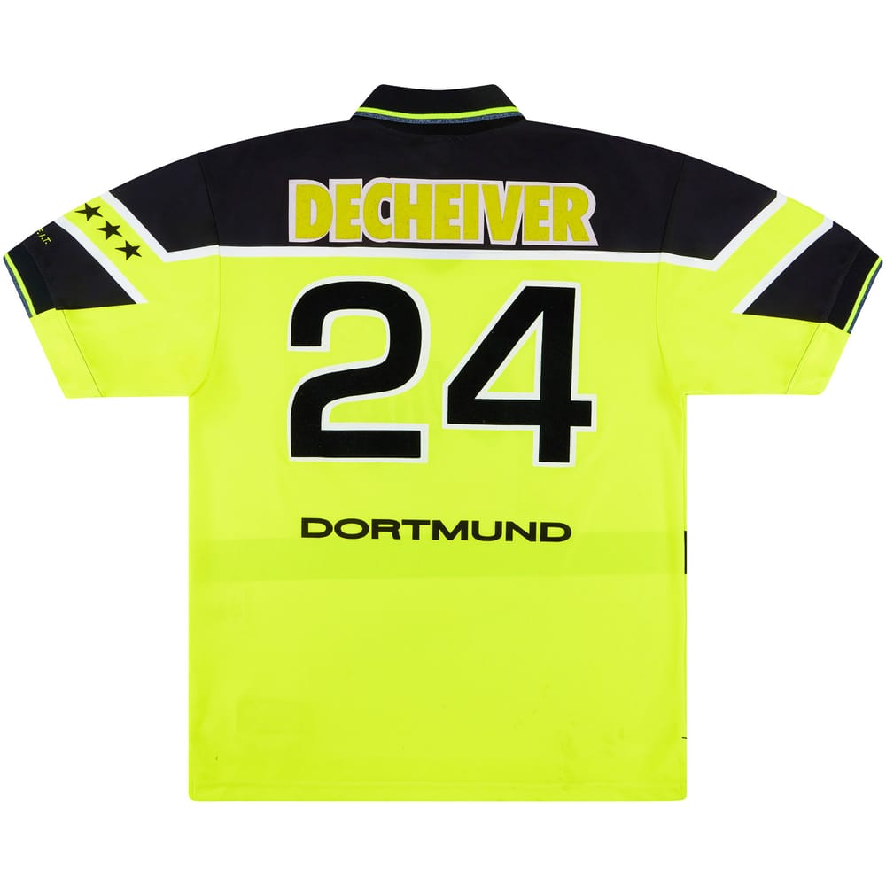 1997-98 Borussia Dortmund Home Shirt Decheiver #24 - 8/10 - (L)