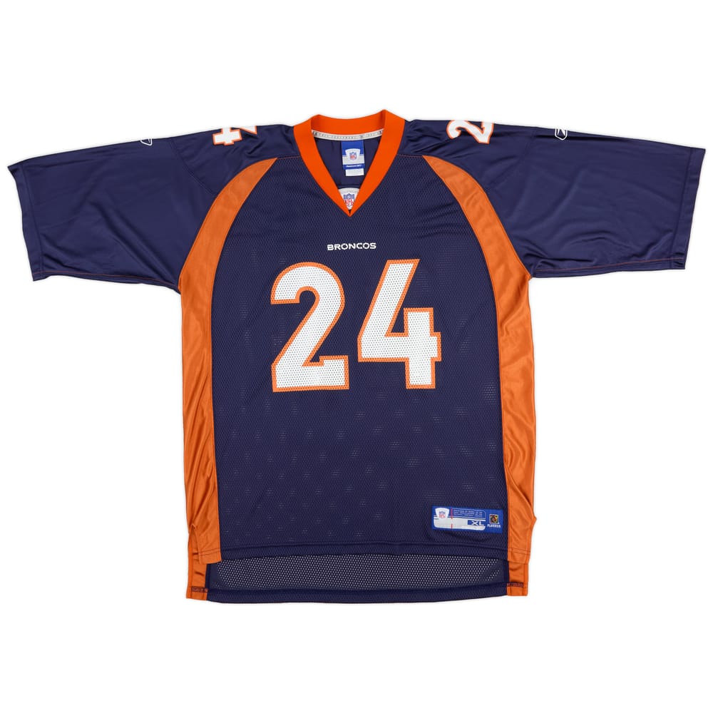 2005-06 Denver Broncos Bailey #24 Reebok On Field Home Jersey (Very Good) XL