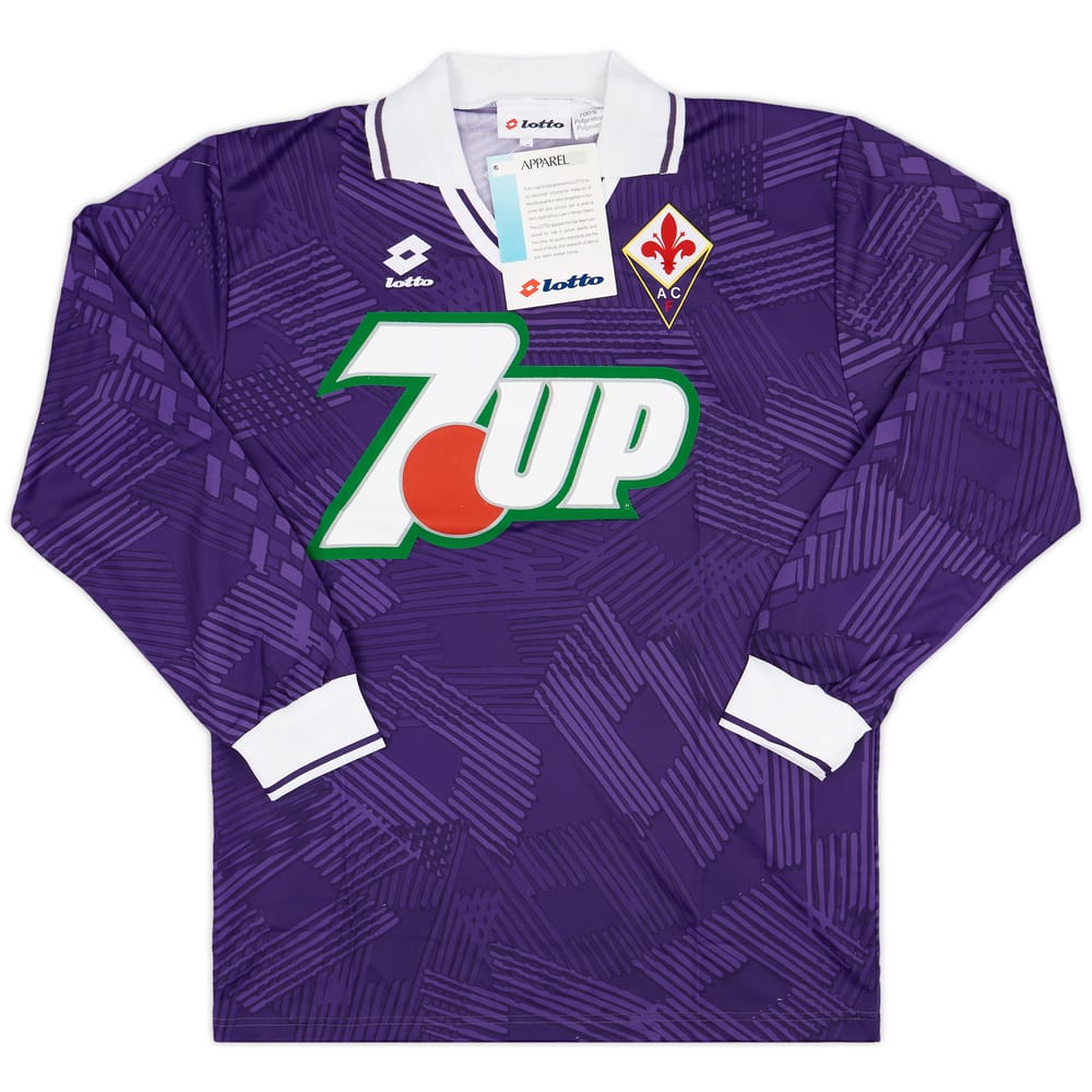 1992-93 Fiorentina Player Issue Home L/S Shirt (M)