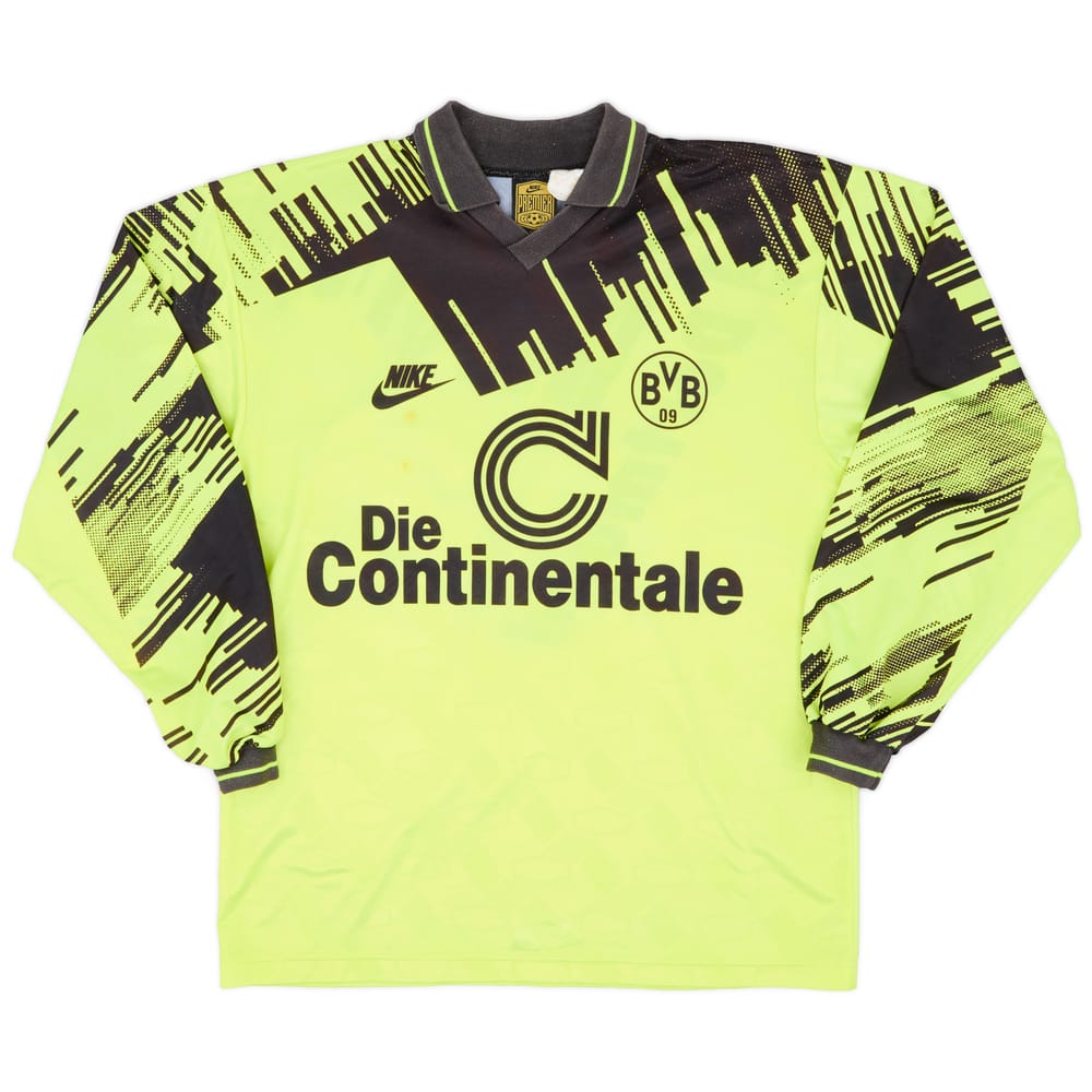 1993-94 Borussia Dortmund Home L/S Shirt - 5/10 - (L)