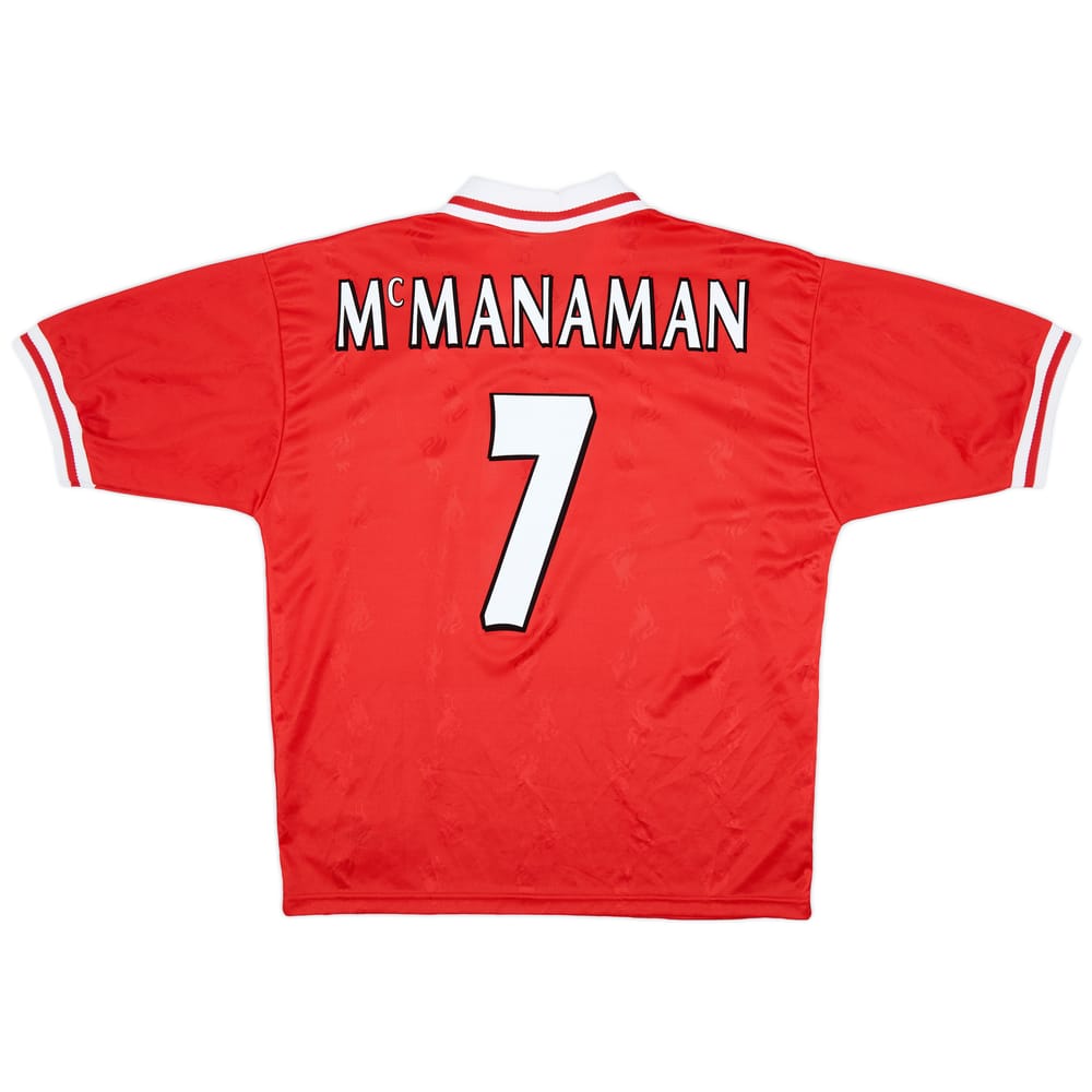 1996-98 Liverpool Home Shirt McManaman #7 - 9/10 - (L)