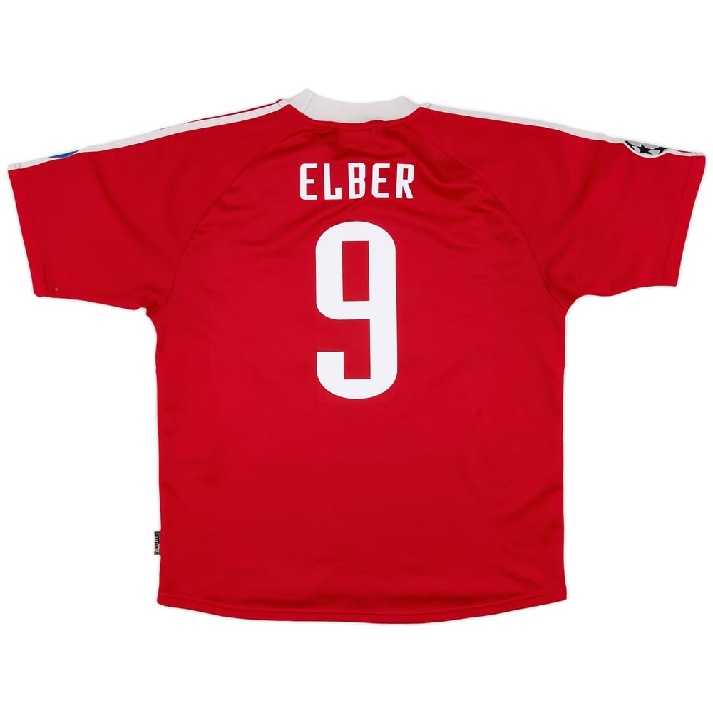 2001-02 Bayern Munich CL Shirt Elber #9 - 8/10 - (L)