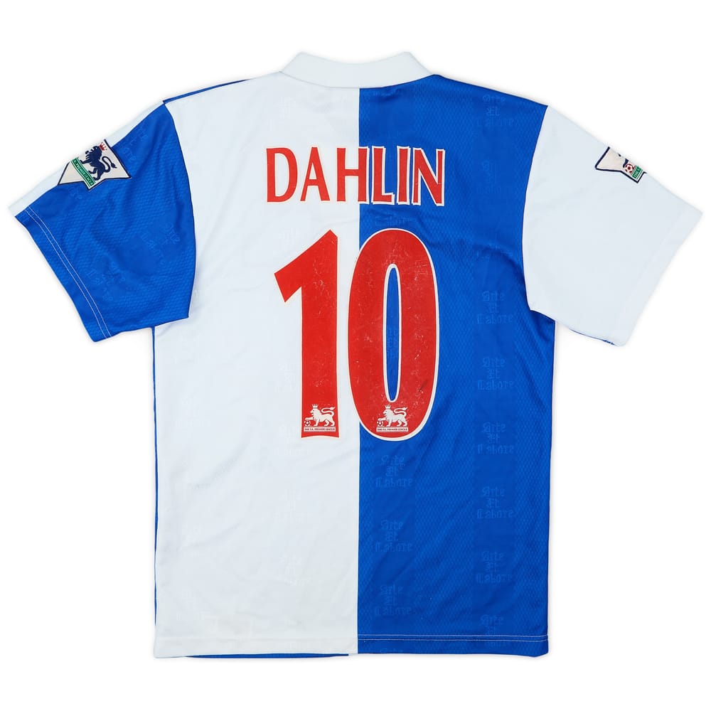 1996-98 Blackburn Home Shirt Dahlin #10 - 7/10 - (L.Boys)