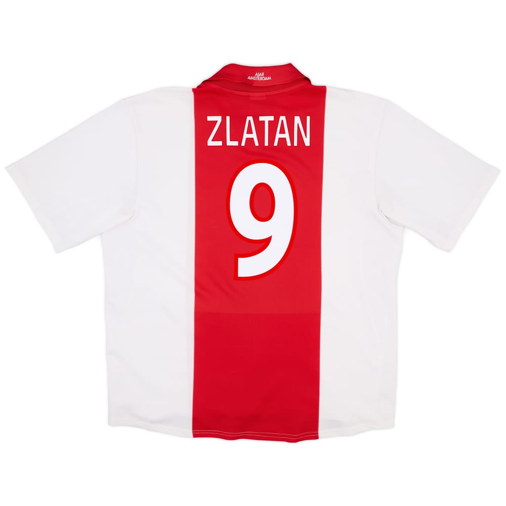 2001-02 Ajax Home Shirt Zlatan #9 - 6/10 - (XL)