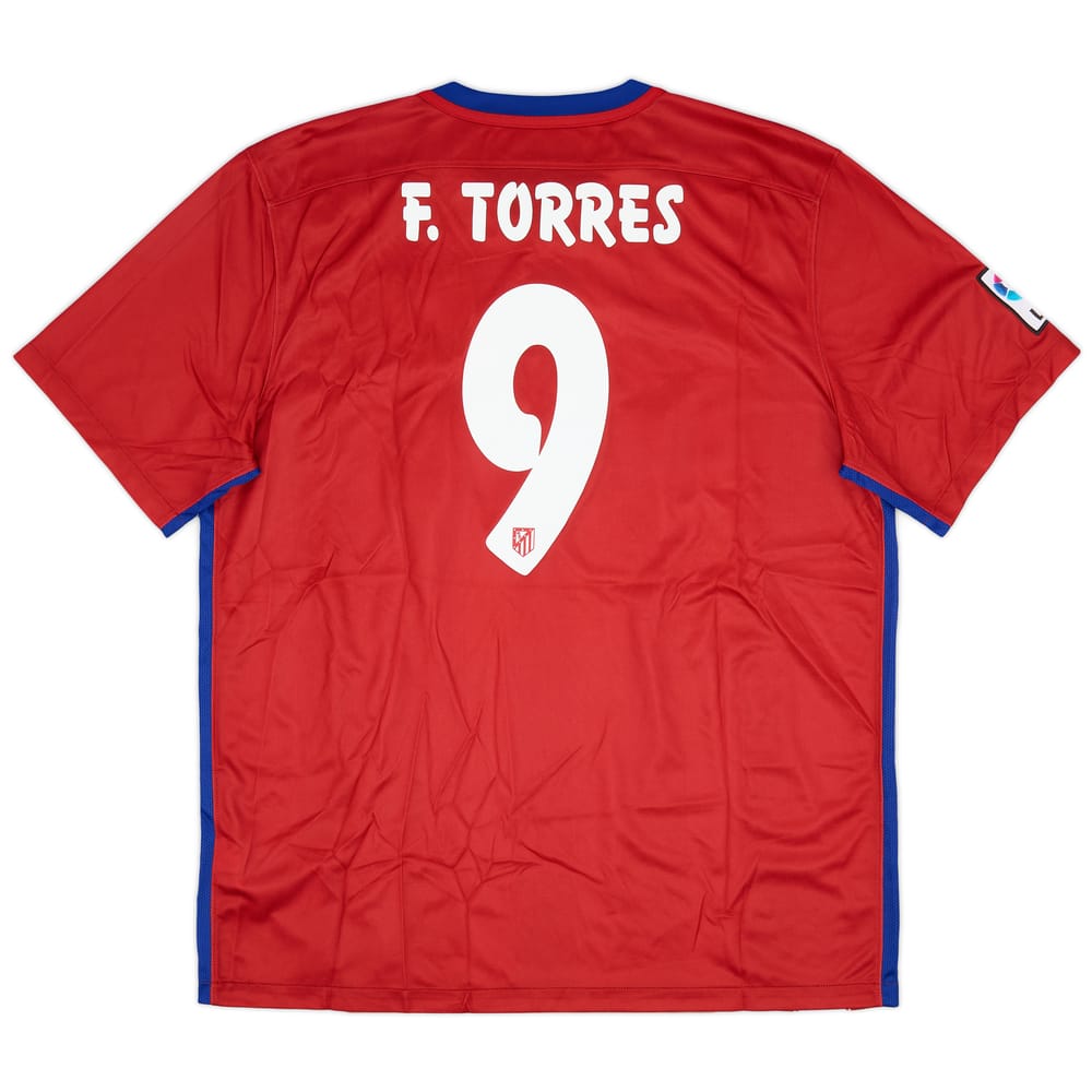 2015-16 Atletico Madrid Home Shirt F. Torres #9 (XL)