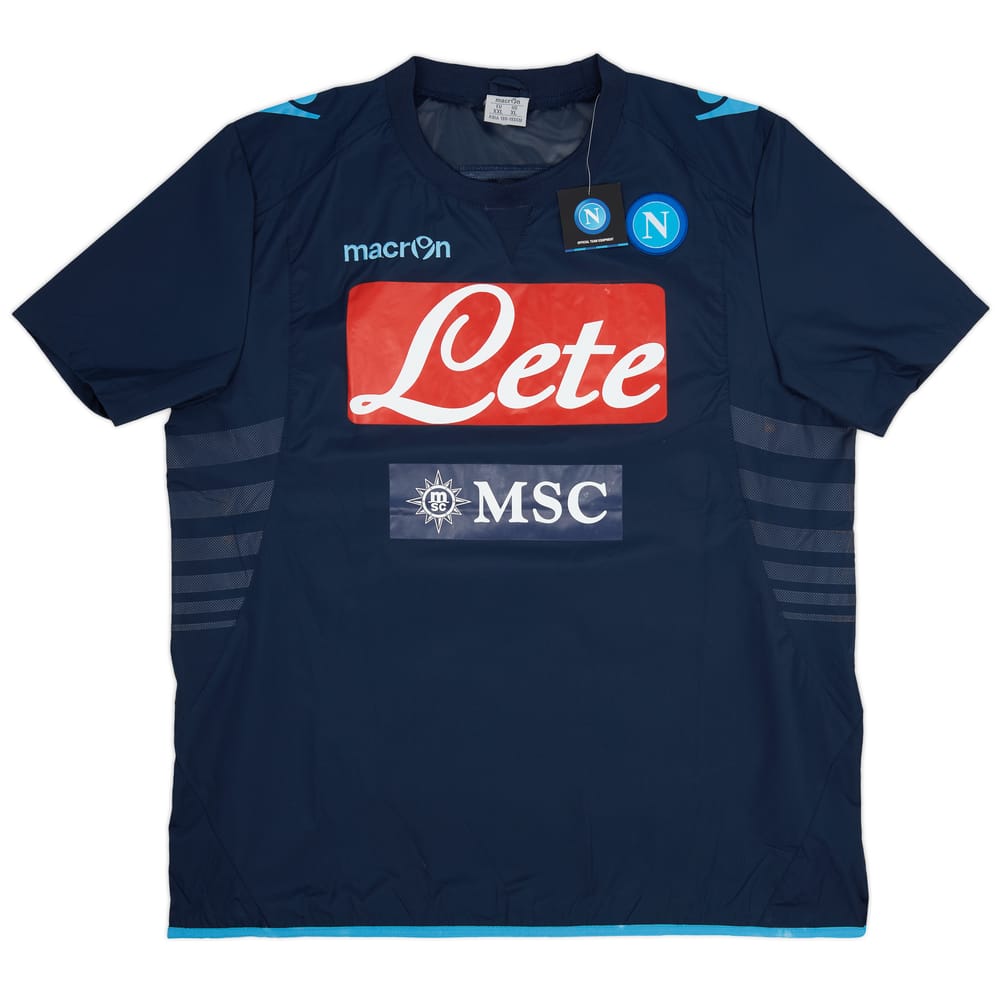 2013-14 Napoli Macron Waterproof Training Shirt - 7/10 - (XXL)