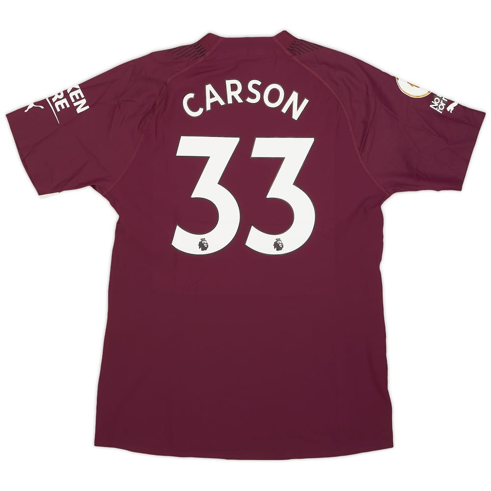 2022-23 Manchester City Match Issue GK Shirt Carson #33