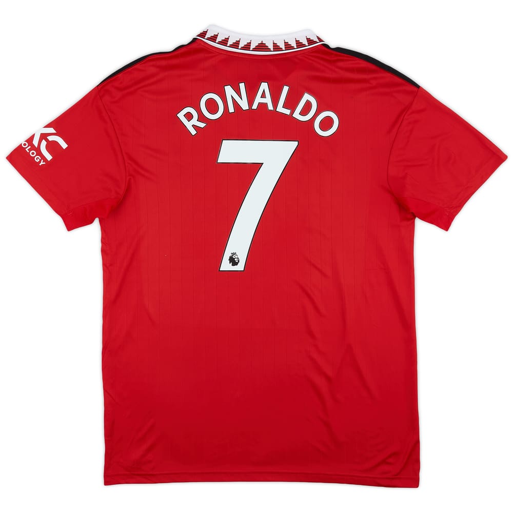 2022-23 Manchester United Home Shirt Ronaldo #7 - 9/10 - (L)