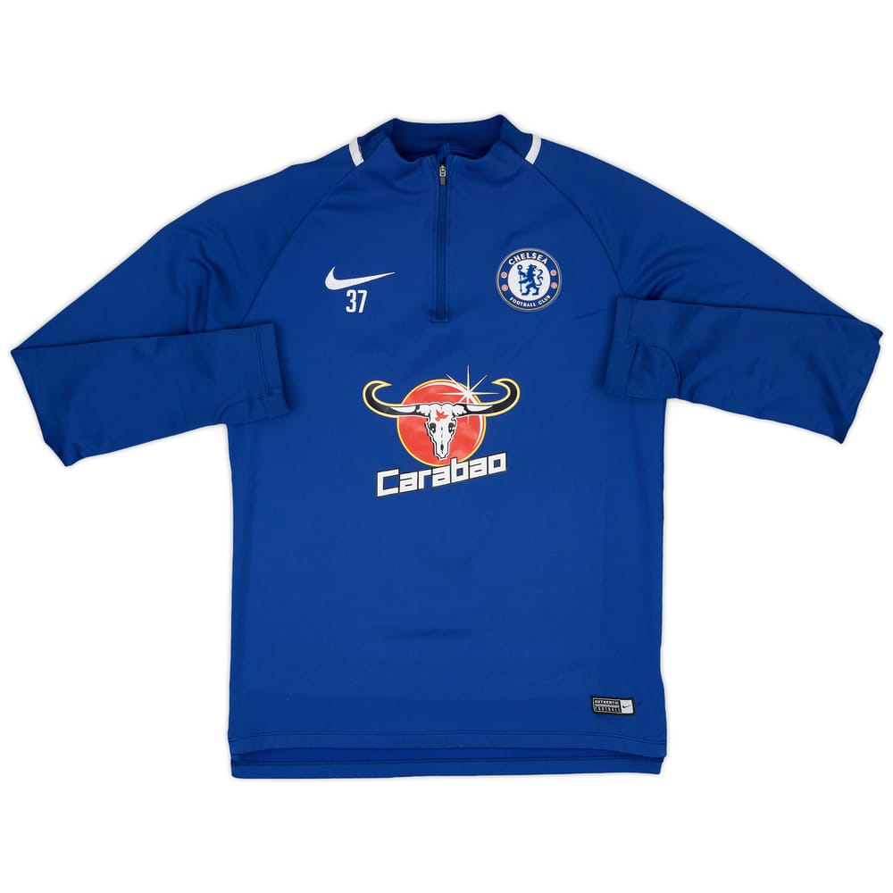 2017-18 Chelsea Player Issue Nike 1/4 Zip Training Top #37 - 7/10 - (S)