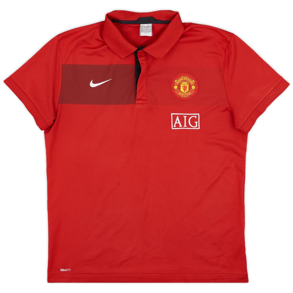 2009-10 Manchester United Nike Polo Shirt - 9/10 - (XL)
