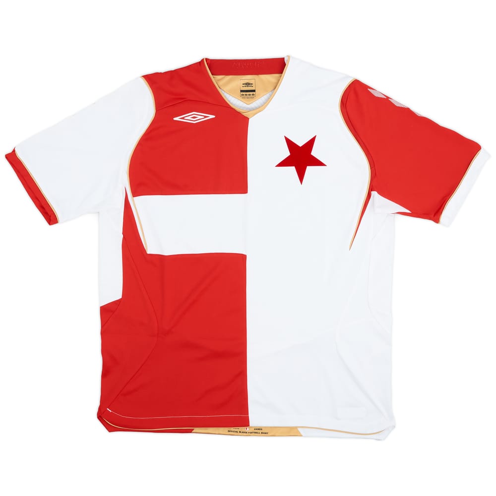2008-09 Slavia Prague Home Shirt - 9/10 - (L)