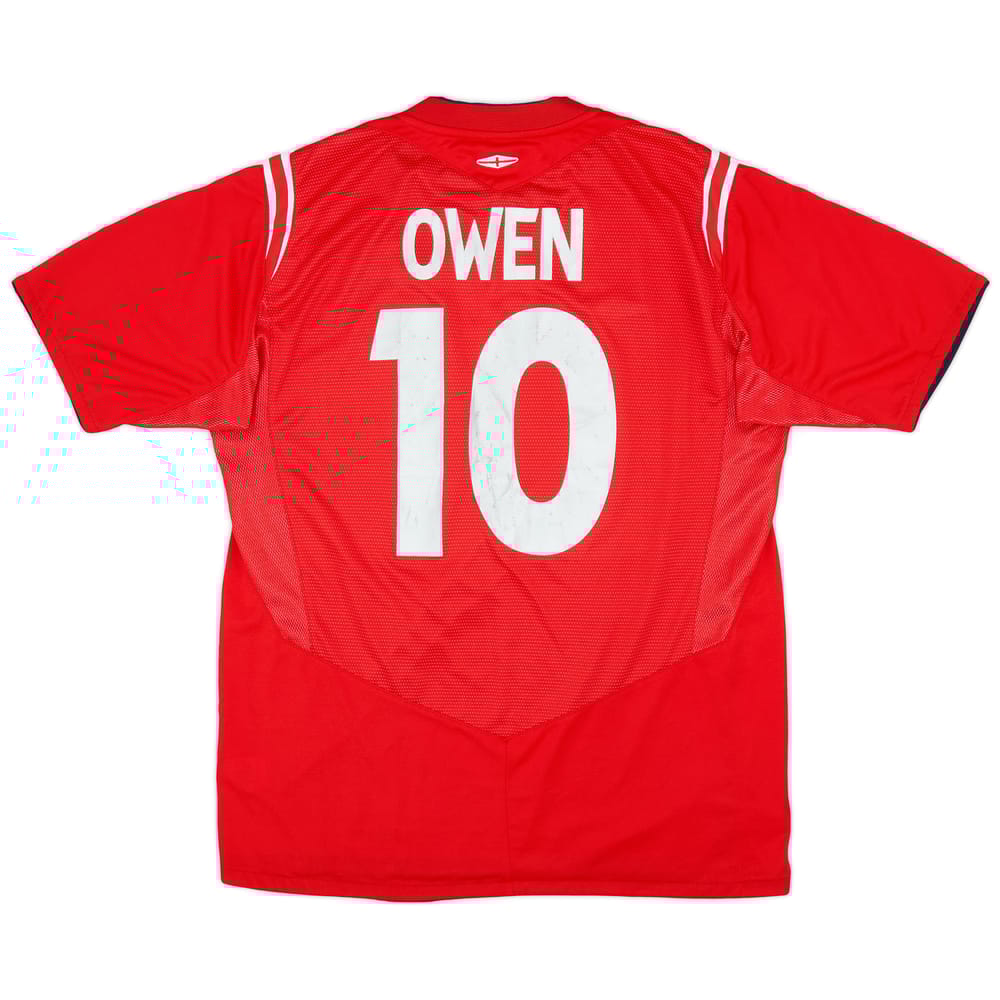 2004-06 England Away Shirt Owen #10 - 6/10 - (L)