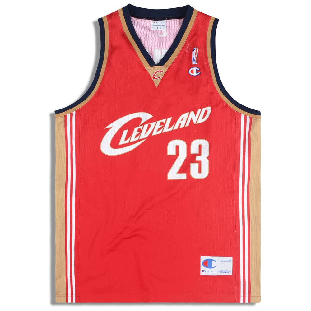 2003-10 Cleveland Cavaliers James #23 Champion Jersey (Away) M