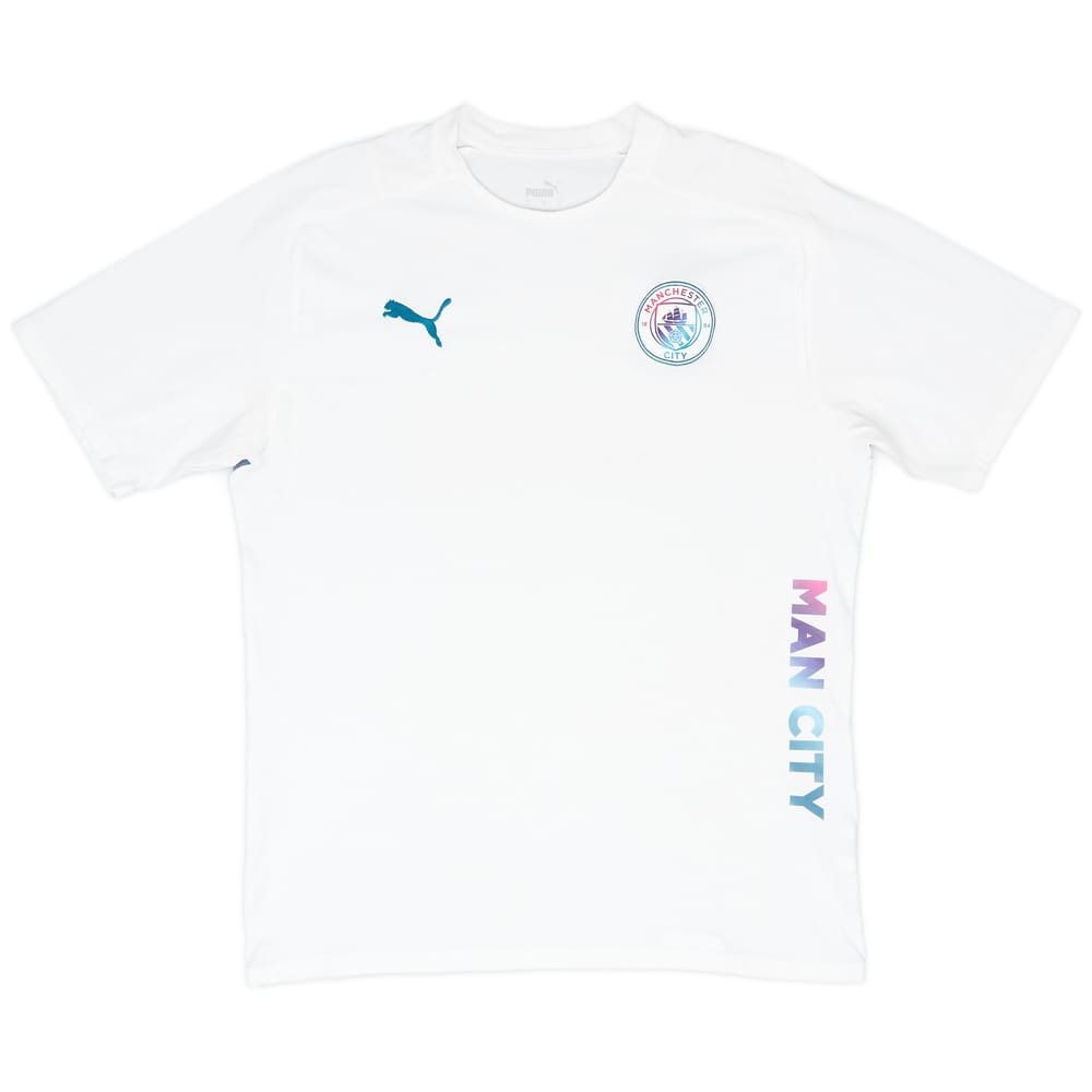 2021-22 Manchester City Puma Casuals Tee - 9/10 - (L)