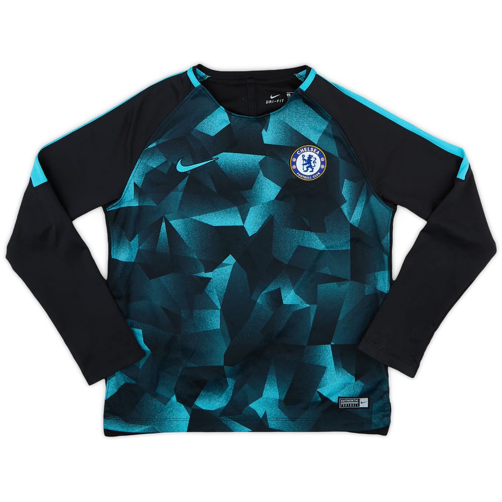 2017-18 Chelsea adidas Training L/S Shirt - 9/10 - (M.Boys)