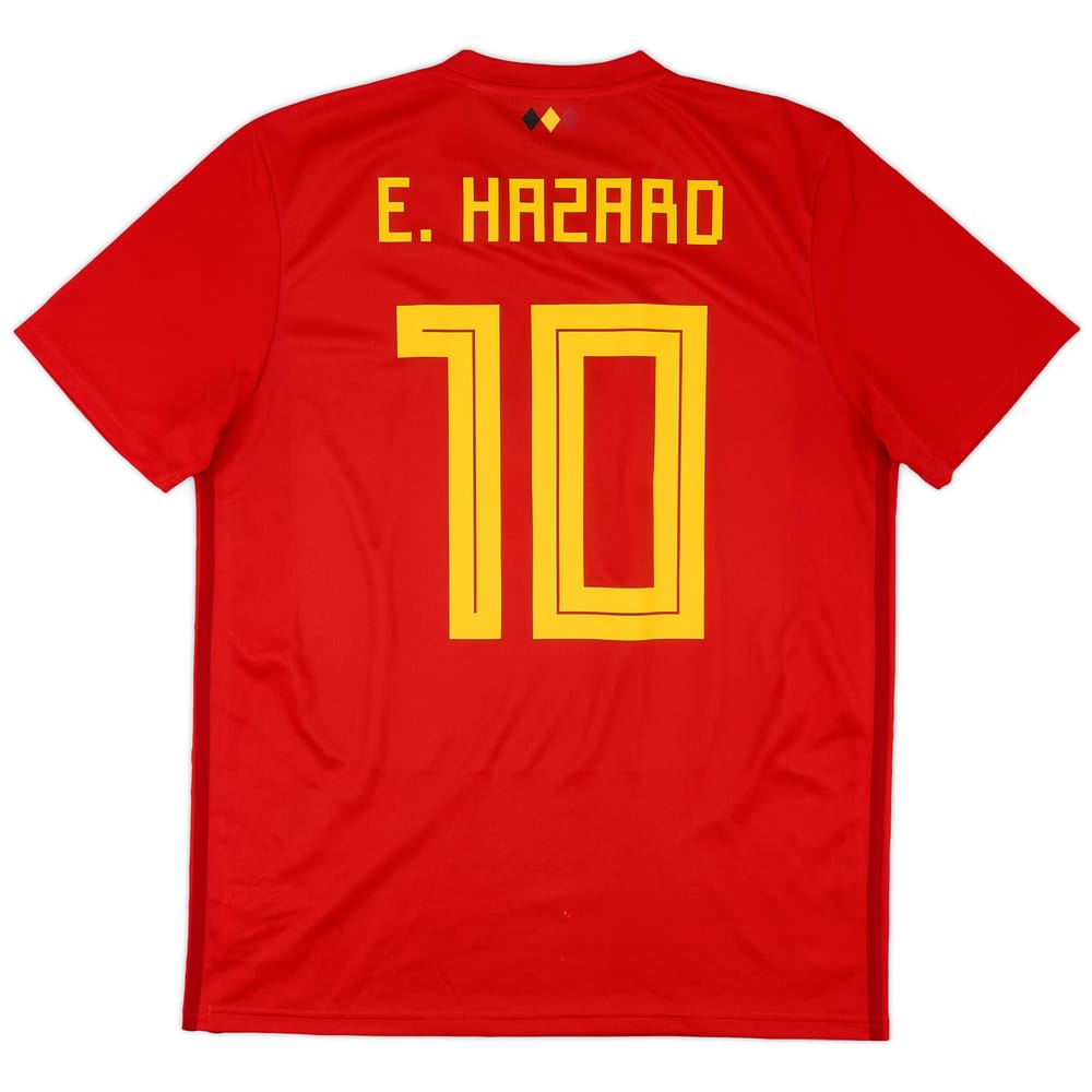 2018-19 Belgium Home Shirt E.Hazard #10 - 5/10 - (L)