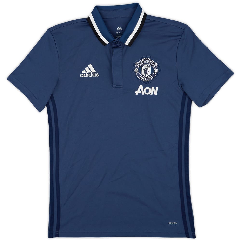 2016-17 Manchester United adidas Polo Shirt - 9/10 - (S)