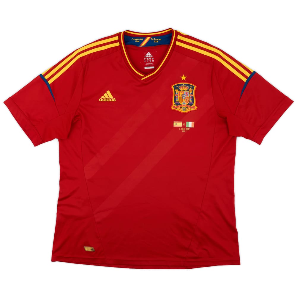 2011-12 Spain 'Campeones' Home Shirt - 8/10 - (XL)