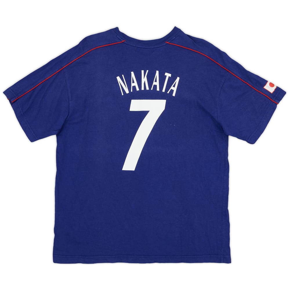 2002 Japan Cotton Tee Nakata #7 - 9/10 - (M)