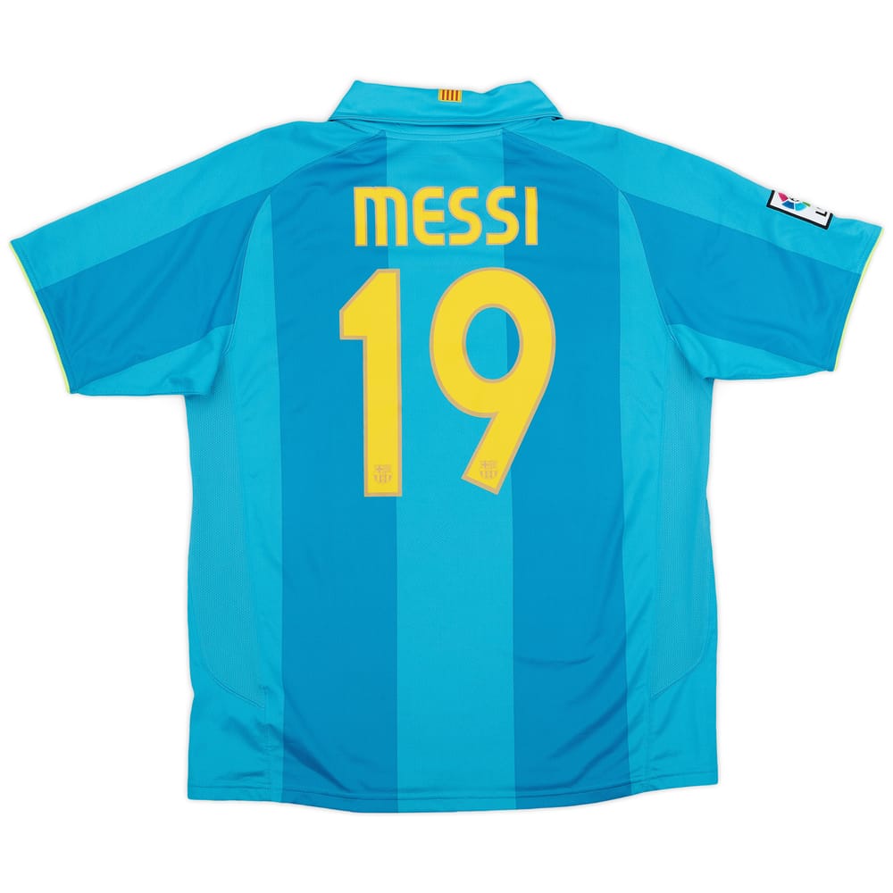 2007-09 Barcelona Away Shirt Messi #19 - 8/10 - (L)