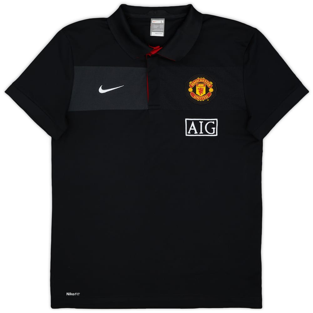 2009-10 Manchester United Nike Polo Shirt - 9/10 - (L)