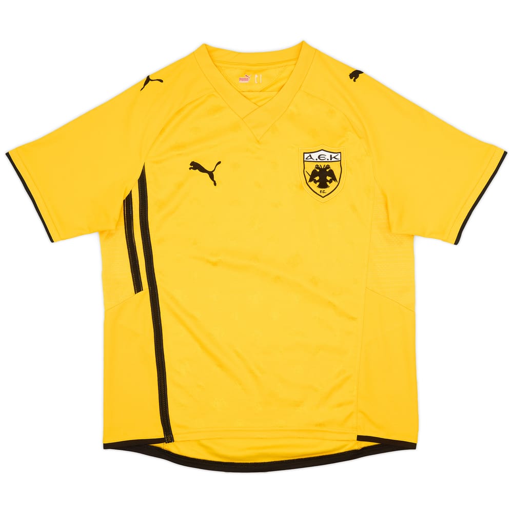 2009-10 AEK Athens Home Shirt - 8/10 - (L)