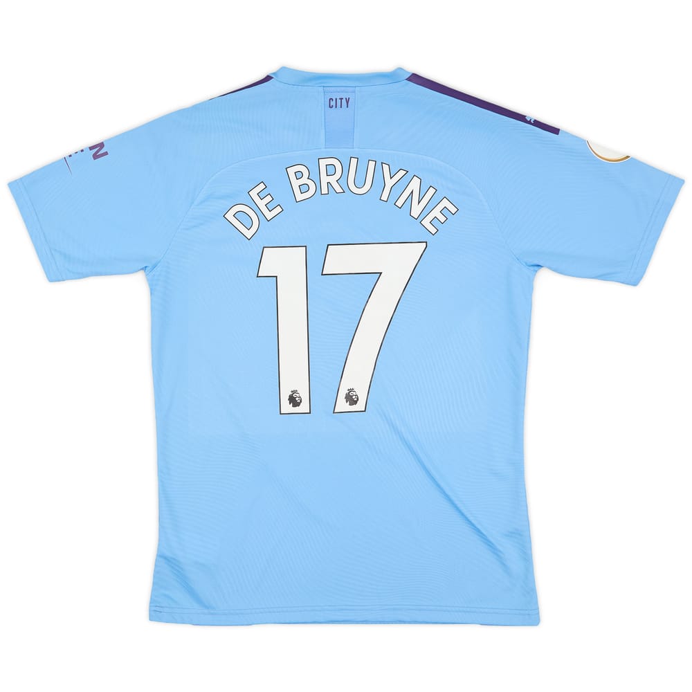 2019-20 Manchester City Authentic Home Shirt De Bruyne #17 (L)