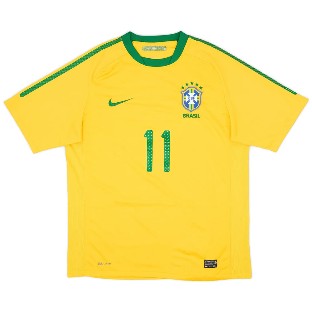 2010-11 Brazil Home Shirt #11 - 6/10 - (M)