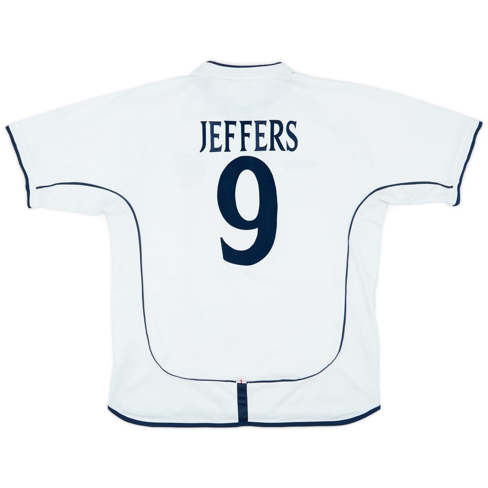 2001-03 England Home Shirt Jeffers #9 - 6/10 - (L)