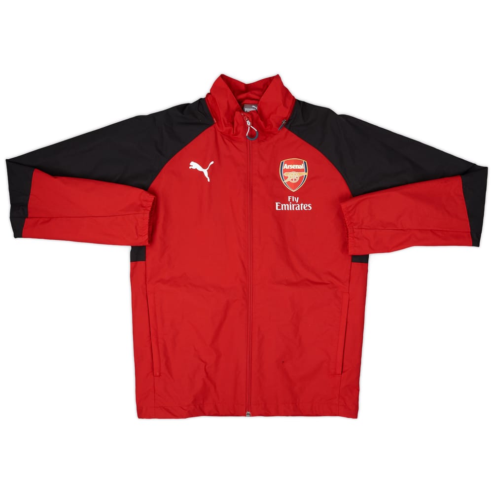 2017-18 Arsenal Puma Hooded Rain Jacket - 5/10 - (S)