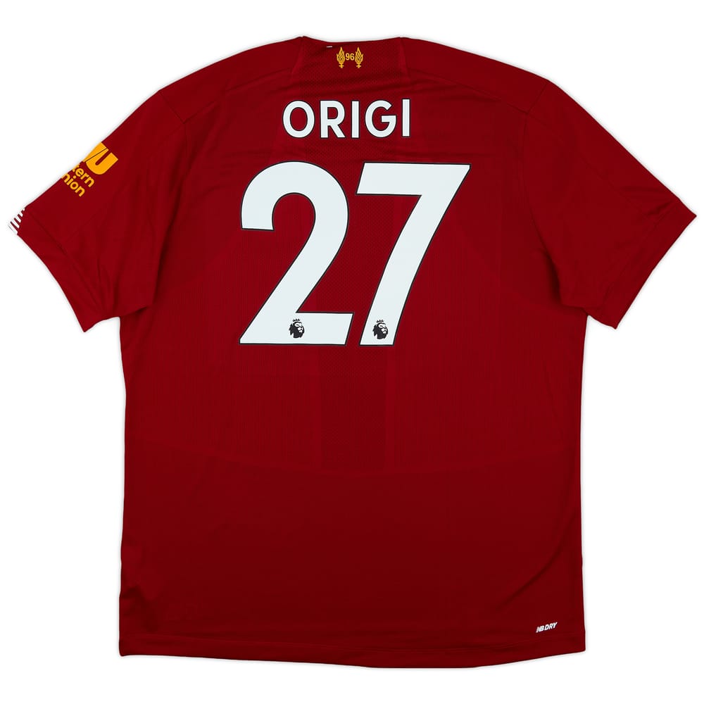 2019-20 Liverpool Home Shirt Origi #27 (XL)