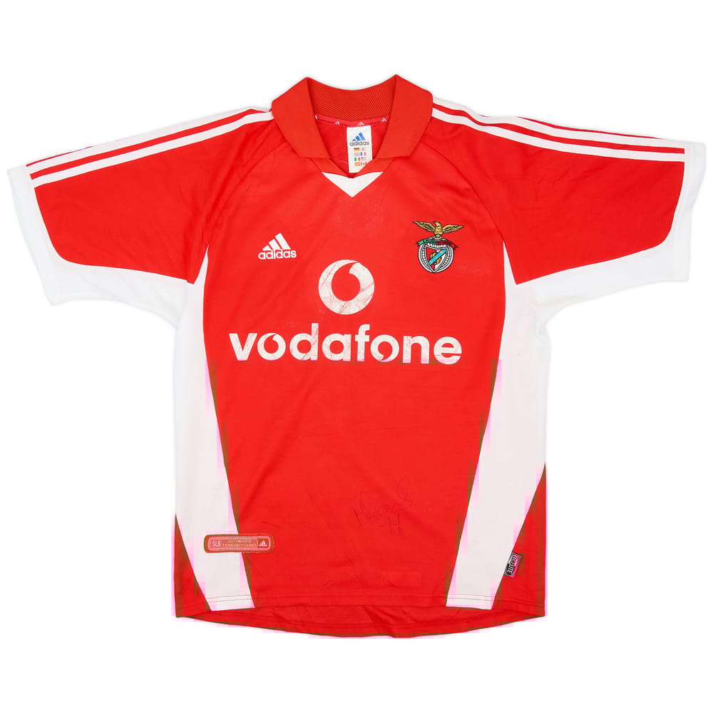2001-02 Benfica Signed Home Shirt - 5/10 - (L)