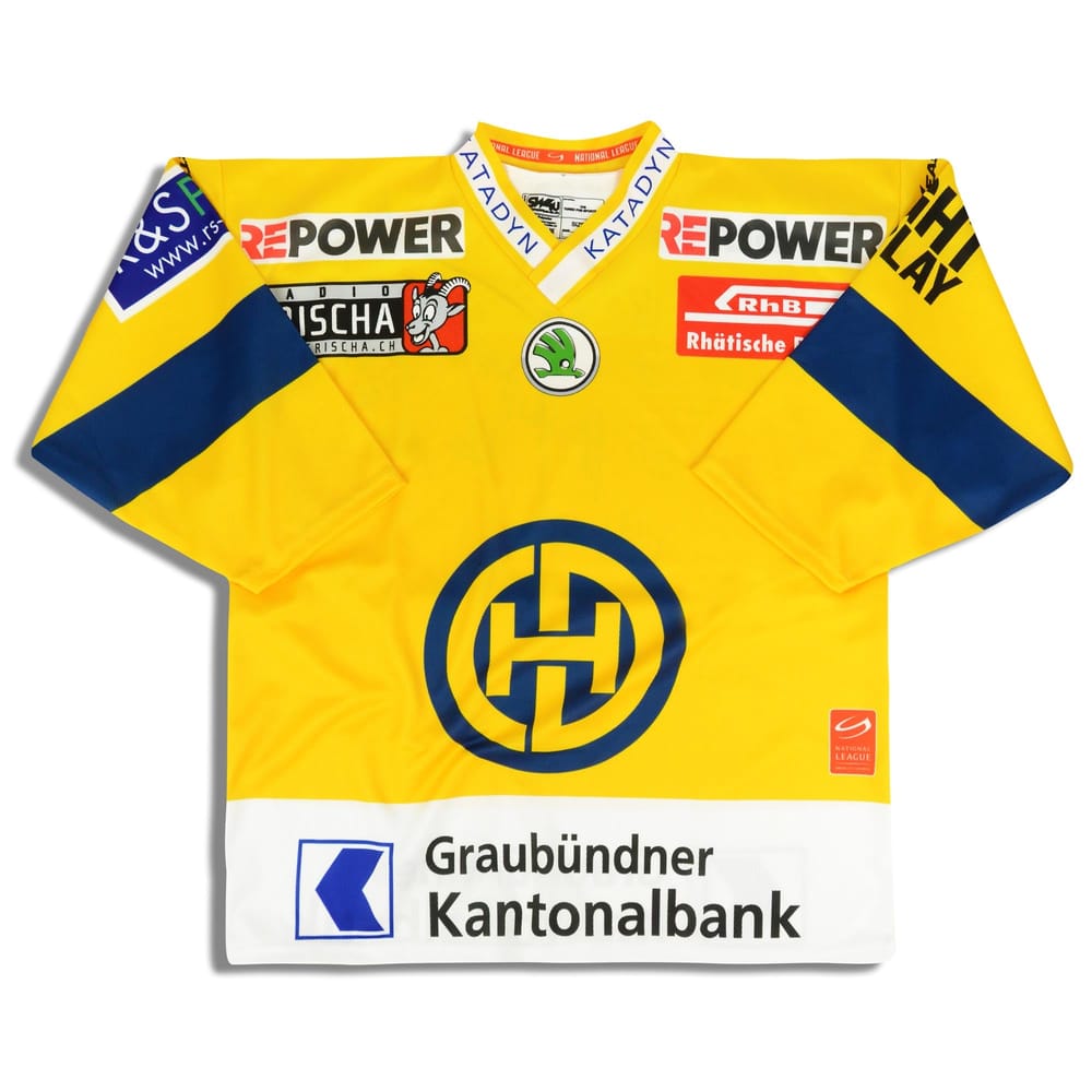 2014-15 HC Davos TFS Signed Jersey (Home) M