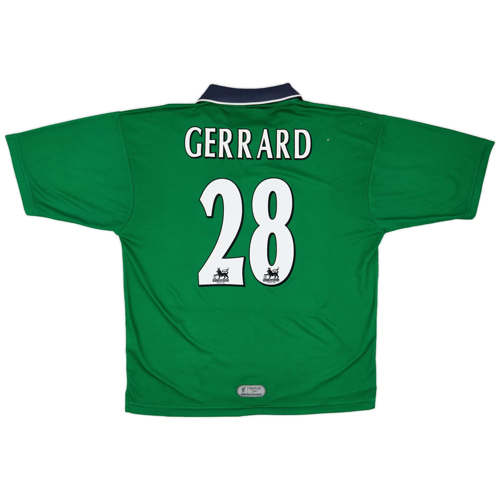1999-00 Liverpool Away Shirt Gerrard #28 - 5/10 - (L)