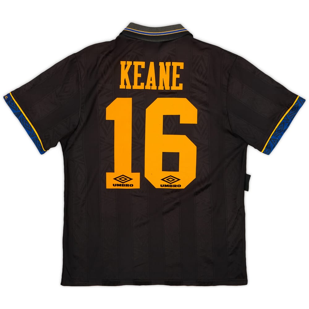 1993-95 Manchester United Away Shirt Keane #16 - 7/10 - (M)
