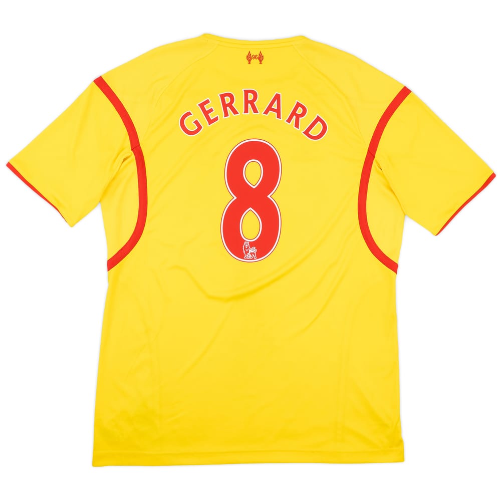 2014-15 Liverpool Away Shirt Gerrard #8 - 7/10 - (XL)