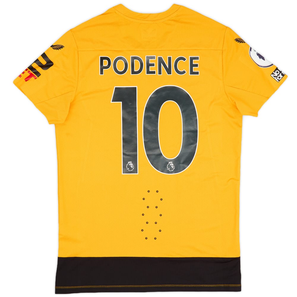 2022-23 Wolves Match Issue Home Shirt Podence #10