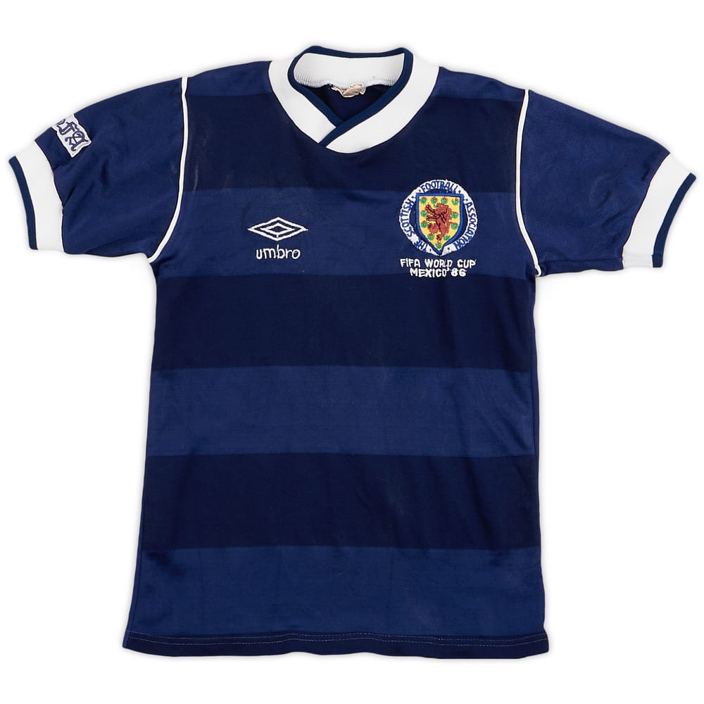 1985-88 Scotland Home Shirt - 8/10 - (XS.Boys)