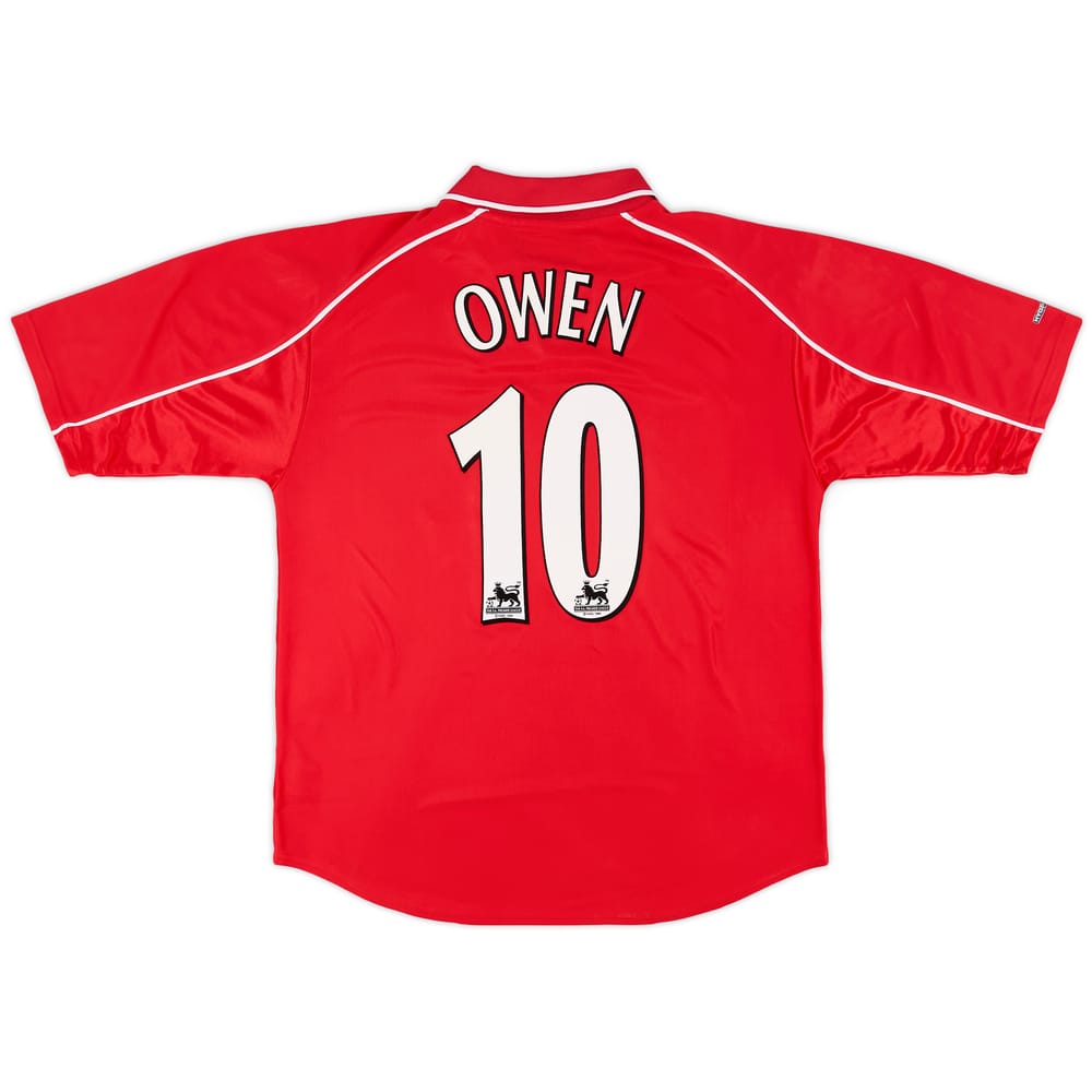 2000-02 Liverpool Home Shirt Owen #10 - 7/10 - (L)