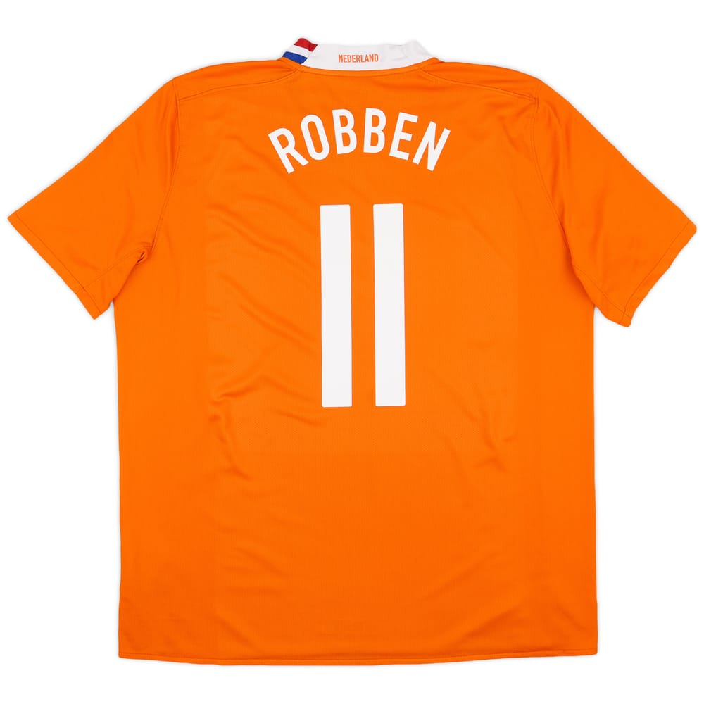 2008-10 Netherlands Home Shirt Robben #11 - 6/10 - (XL)