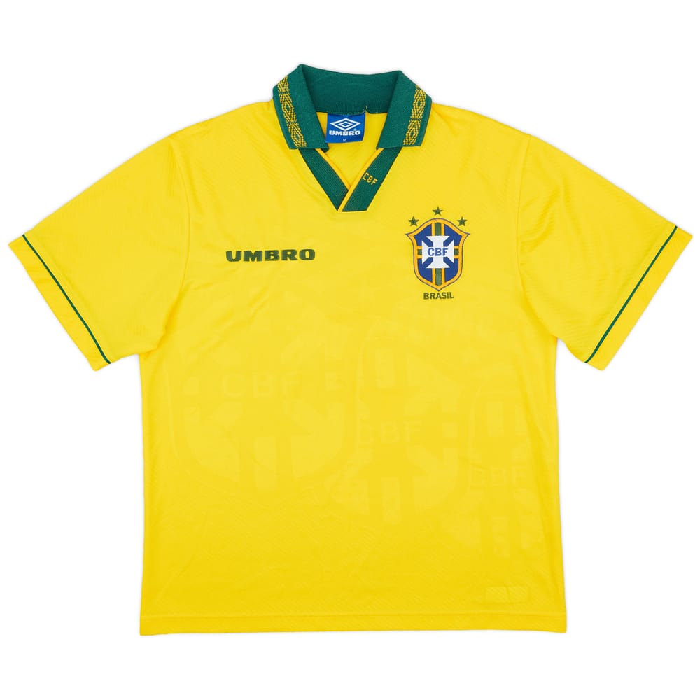 1993-94 Brazil Home Shirt - 8/10 - (M)