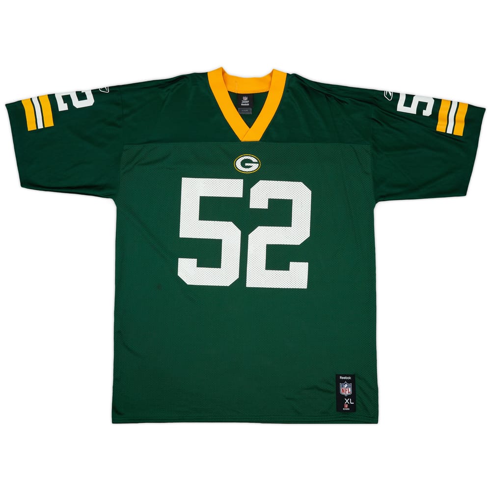 2009-11 Green Bay Packers Matthews #52 Reebok Replica Home Jersey - 9/10 - (XL)