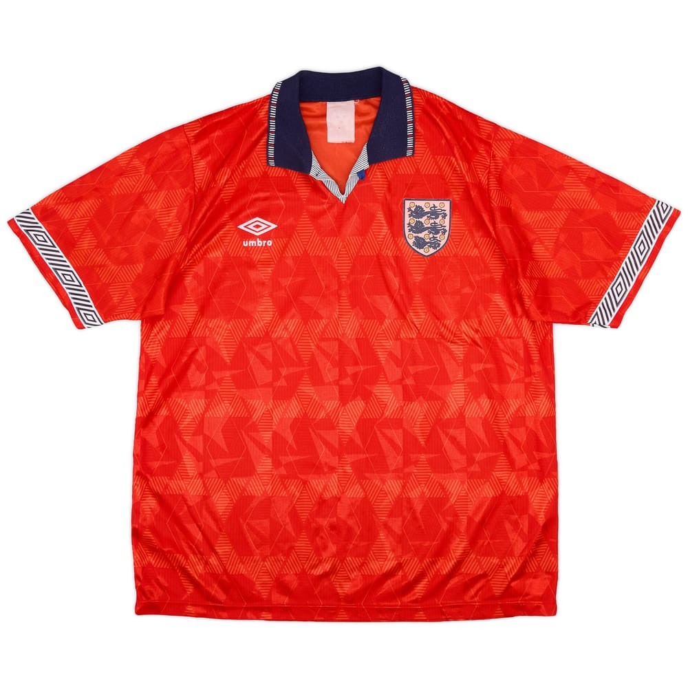 1990-93 England Away Shirt - 8/10 - (L)