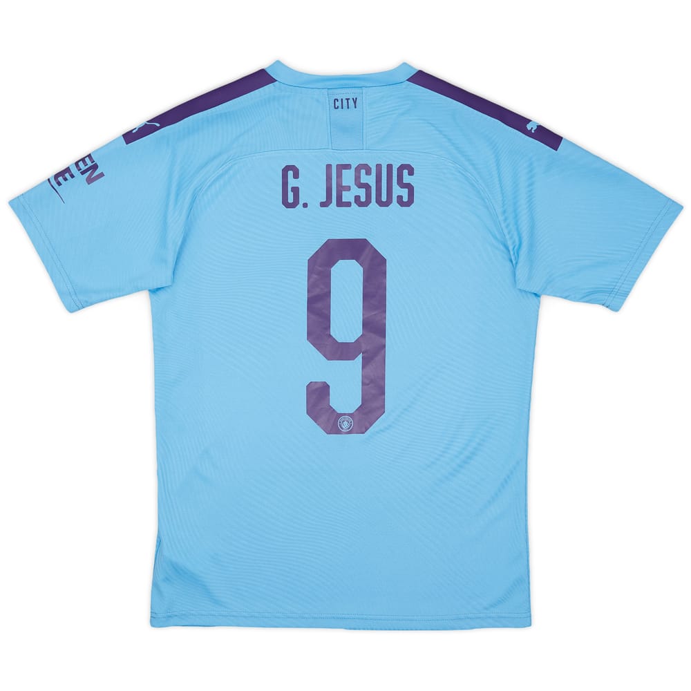 2019-20 Manchester City Home Shirt G. Jesus #9 - 10/10 - (M)