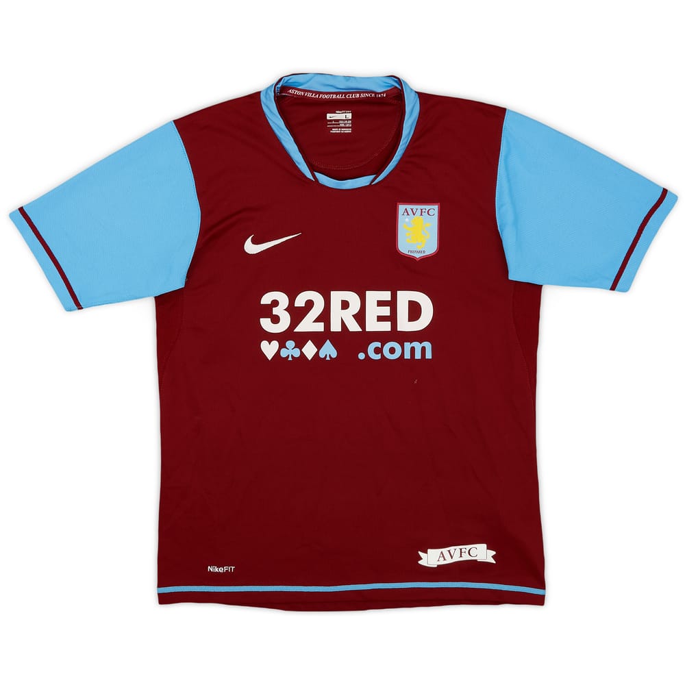 2007-08 Aston Villa Home Shirt - 7/10 - (L.Boys)